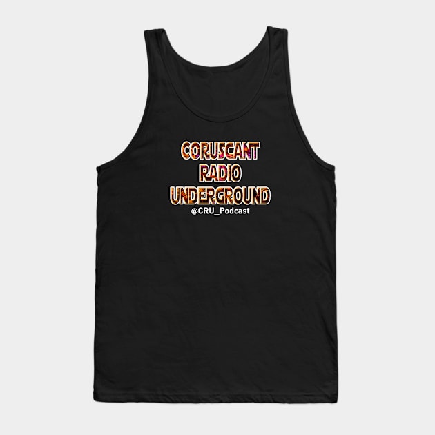 CRU Podcast Text Logo Tank Top by The Science Fictionary